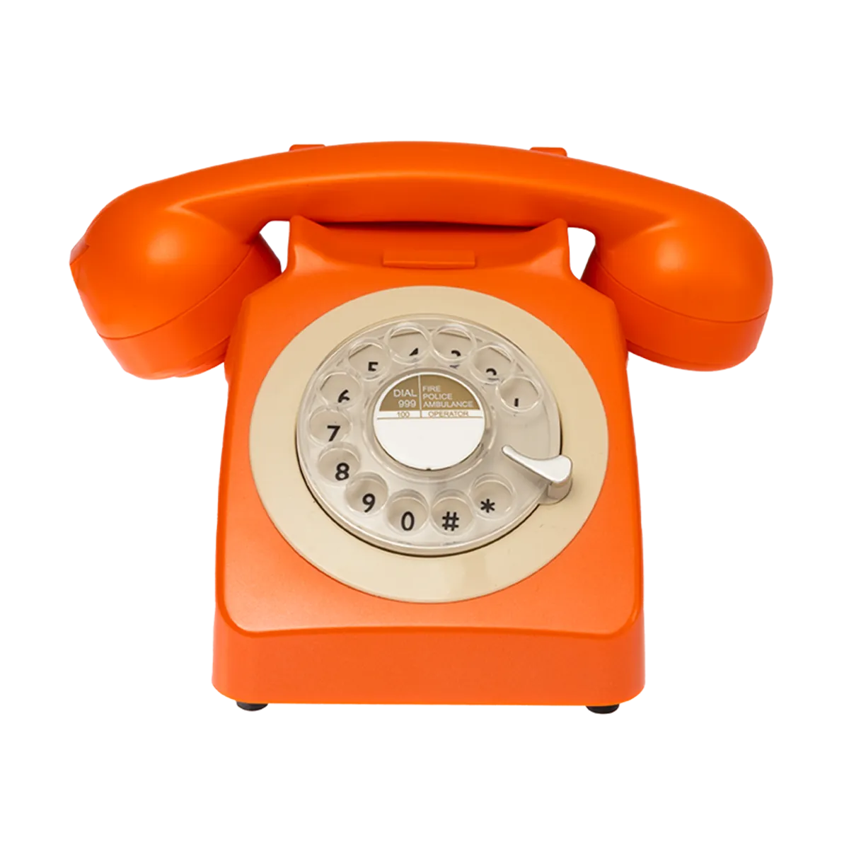 Amber audio guestbook phone, front on